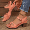 50% OFF | BellaStride™ | Elegant women's sandals with comfort block heel