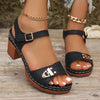 50% OFF | BellaStride™ | Elegant women's sandals with comfort block heel