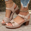 50% OFF | BellaStride™ | Elegant women's sandals with comfort block heel