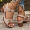 50% OFF | BellaStride™ | Elegant women's sandals with comfort block heel