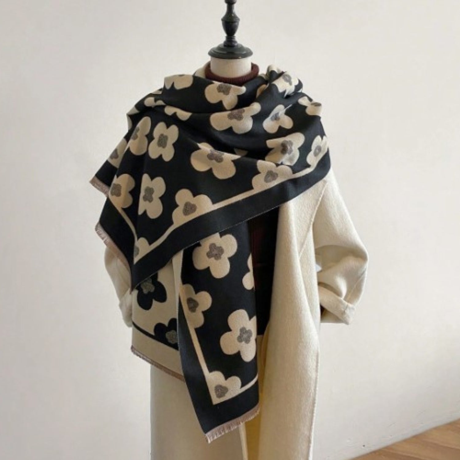 Bloom Classic Floral Winter Scarf