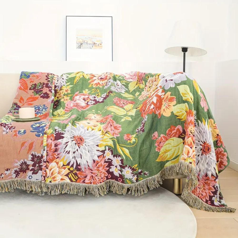 Bloomline Cotton Floral Blanket