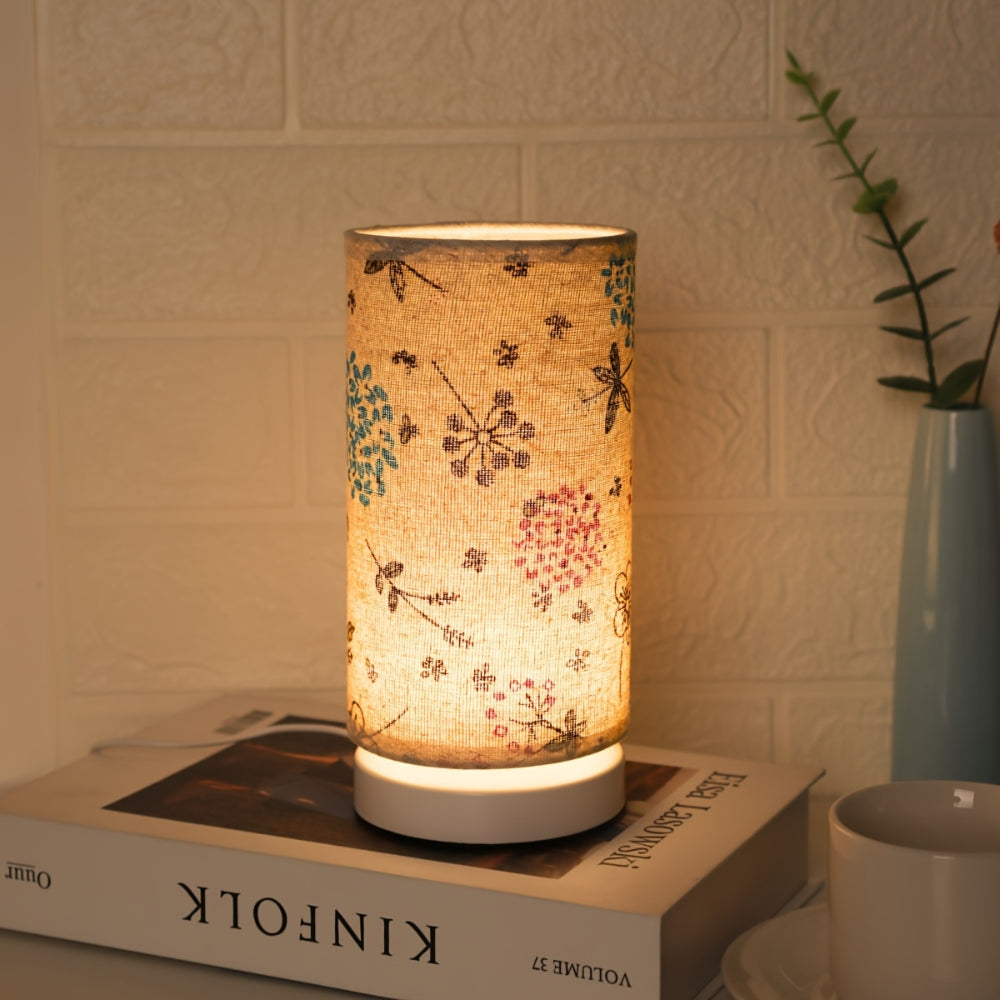 Botanical Floral Fabric Lighting Table Lamp