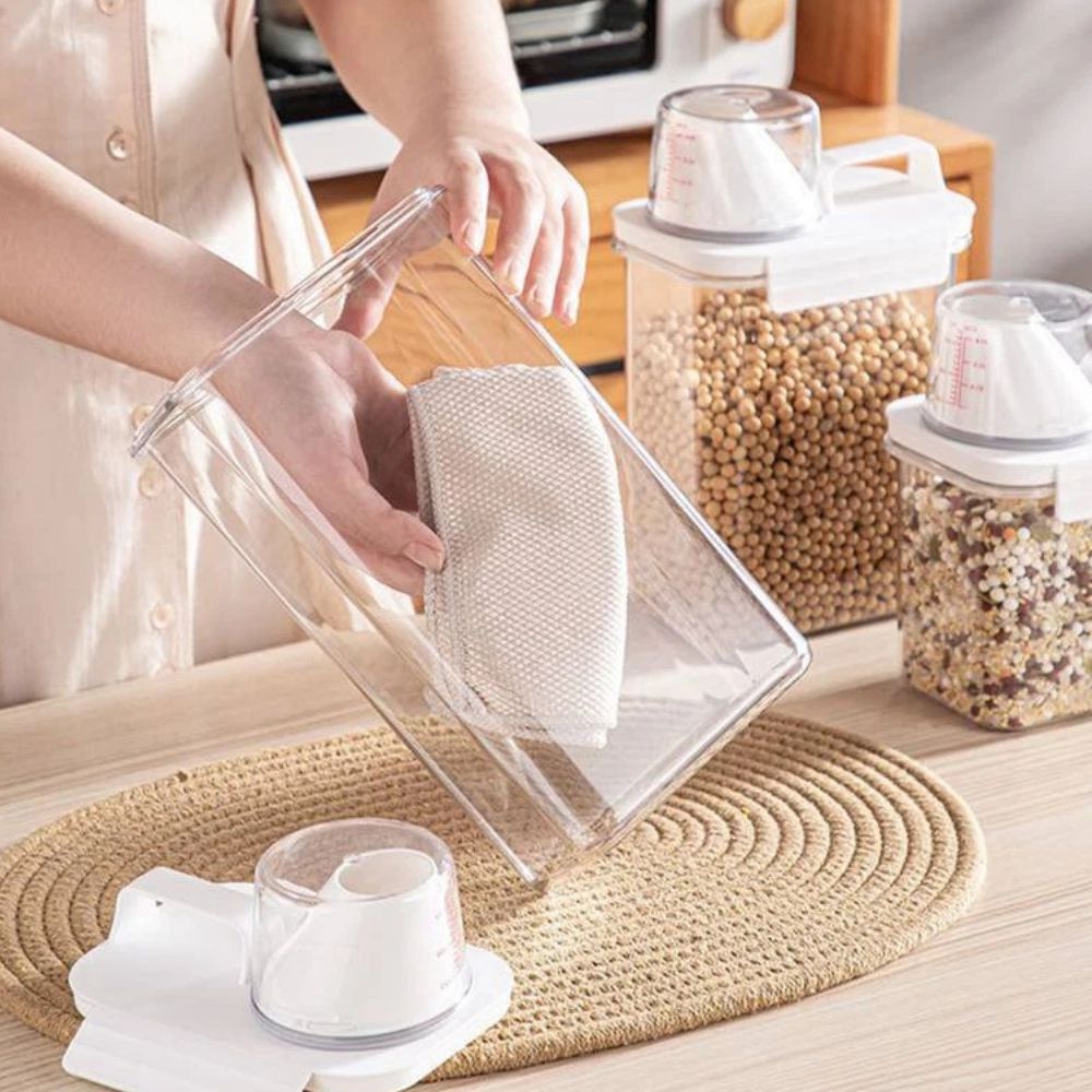 Clear Cereal and Grain Organizer