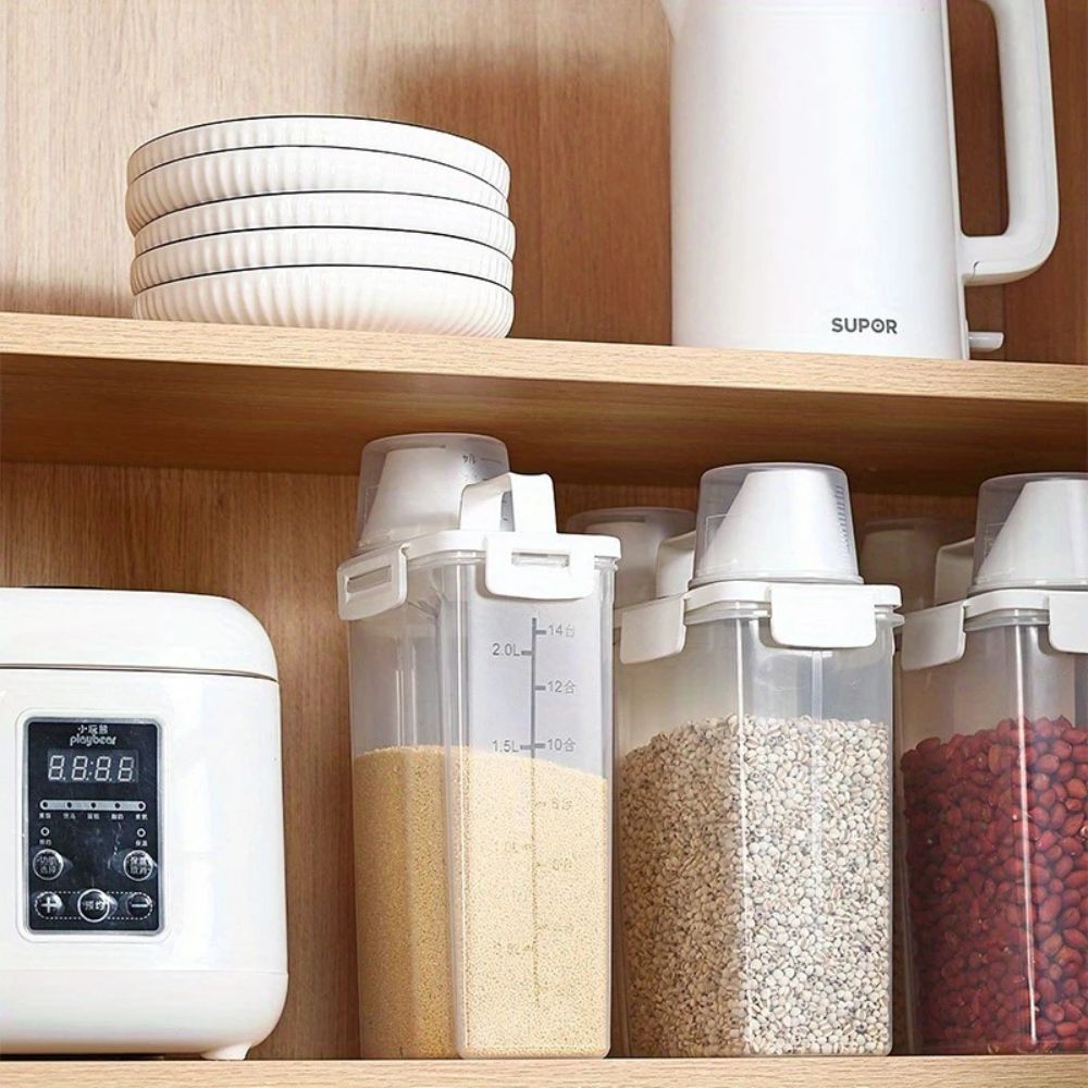 Clear Cereal and Grain Organizer