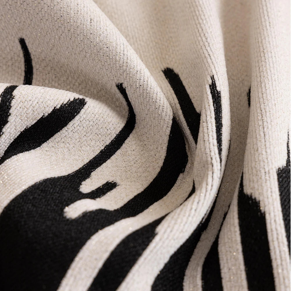 Brushstroke Vertical Pattern Chenille Sofa Cover