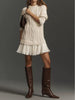 Twist Shape Knit Sweater Mini Dress