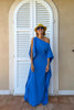 Flowing Asymmetric Caftan With Belt