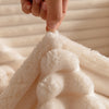 Plush Striped Warm Sofa Cover