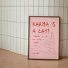 Canvas prints  – Playful cat design – Unique wall art for home or café décor