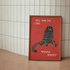 Canvas prints  – Playful cat design – Unique wall art for home or café décor
