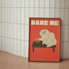 Canvas prints  – Playful cat design – Unique wall art for home or café décor