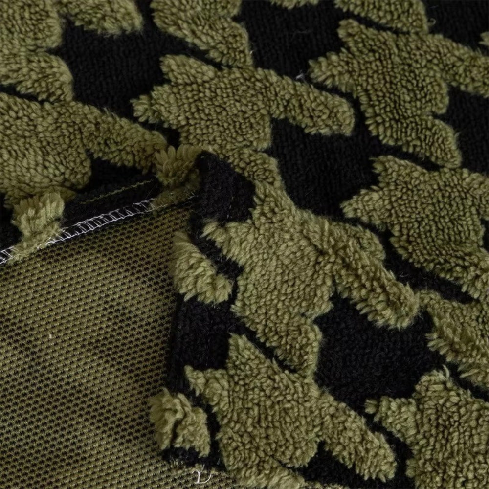 Cavalli Houndstooth Plush Sofa Cover