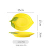 Ceramic dinner plate – Cartoon lemon design – Fun kitchen accessory