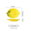 Ceramic dinner plate – Cartoon lemon design – Fun kitchen accessory