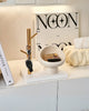 Ceramic holder – Glossy white – Chic mushroom design – Elegant home decor for keys and jewelry