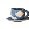 Ceramic mug – Handmade and hand-painted – 250ml – Elegant pottery design for tea or coffee