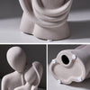 Ceramic statue – Modern abstract design – Elegant home decor – Symbol of eternal love – 8.3 x 3.9 x 3.3 in