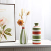 Ceramic vase – Hand-drawn floral design – Modern Nordic style – Home decor accent