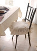 Chair cushion cover – 100% cotton – Ruffled design – For dining chairs
