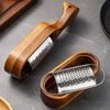 Cheese grater – Stainless steel – Acacia wood handle – Best cheese grater for effortless food prep