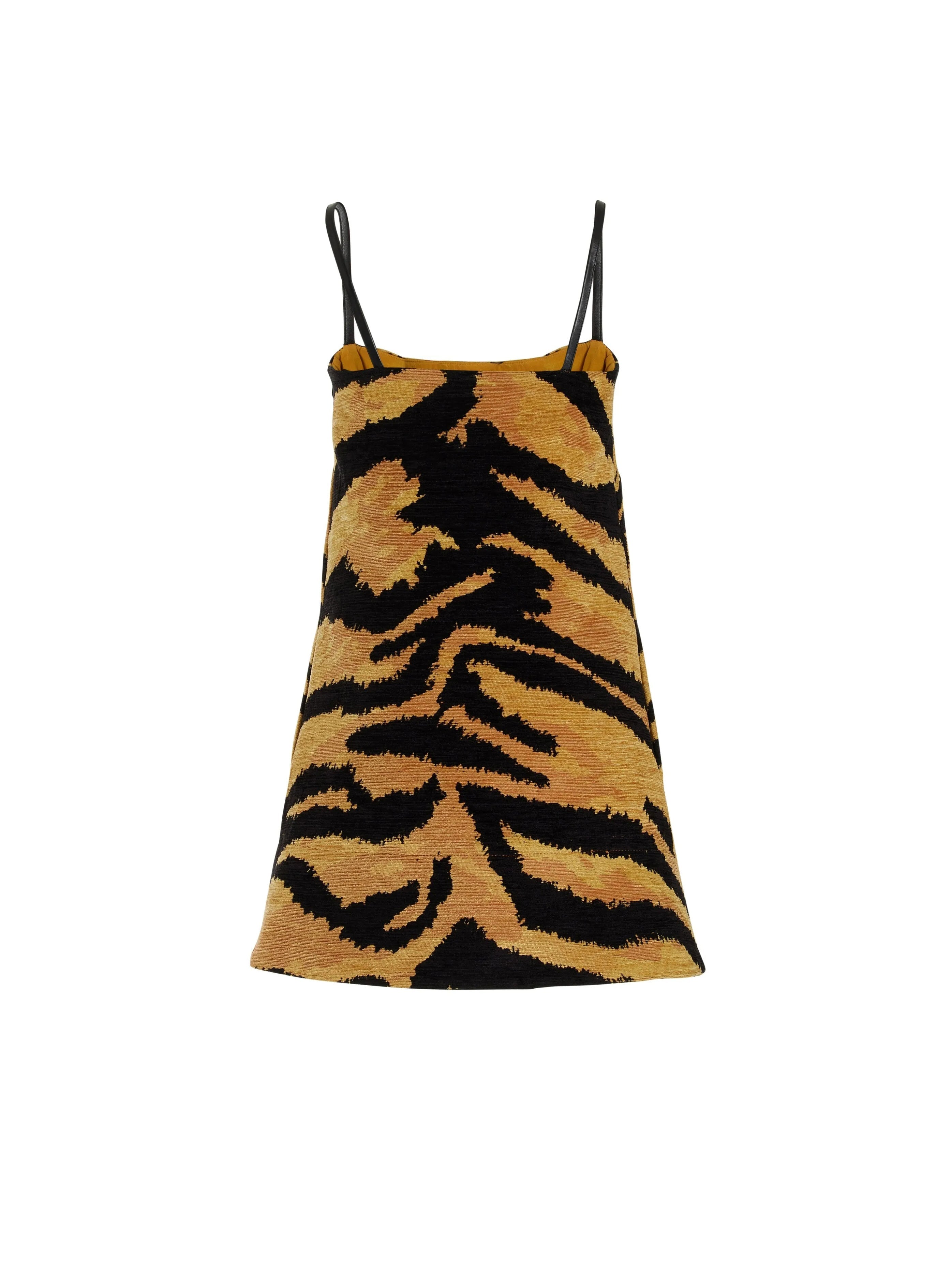 Chenille Tiger Jacquard Mini Dress