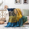 Chenille couch cover – Soft Moroccan design – Multi-functional throw blanket – Cozy home accessory
