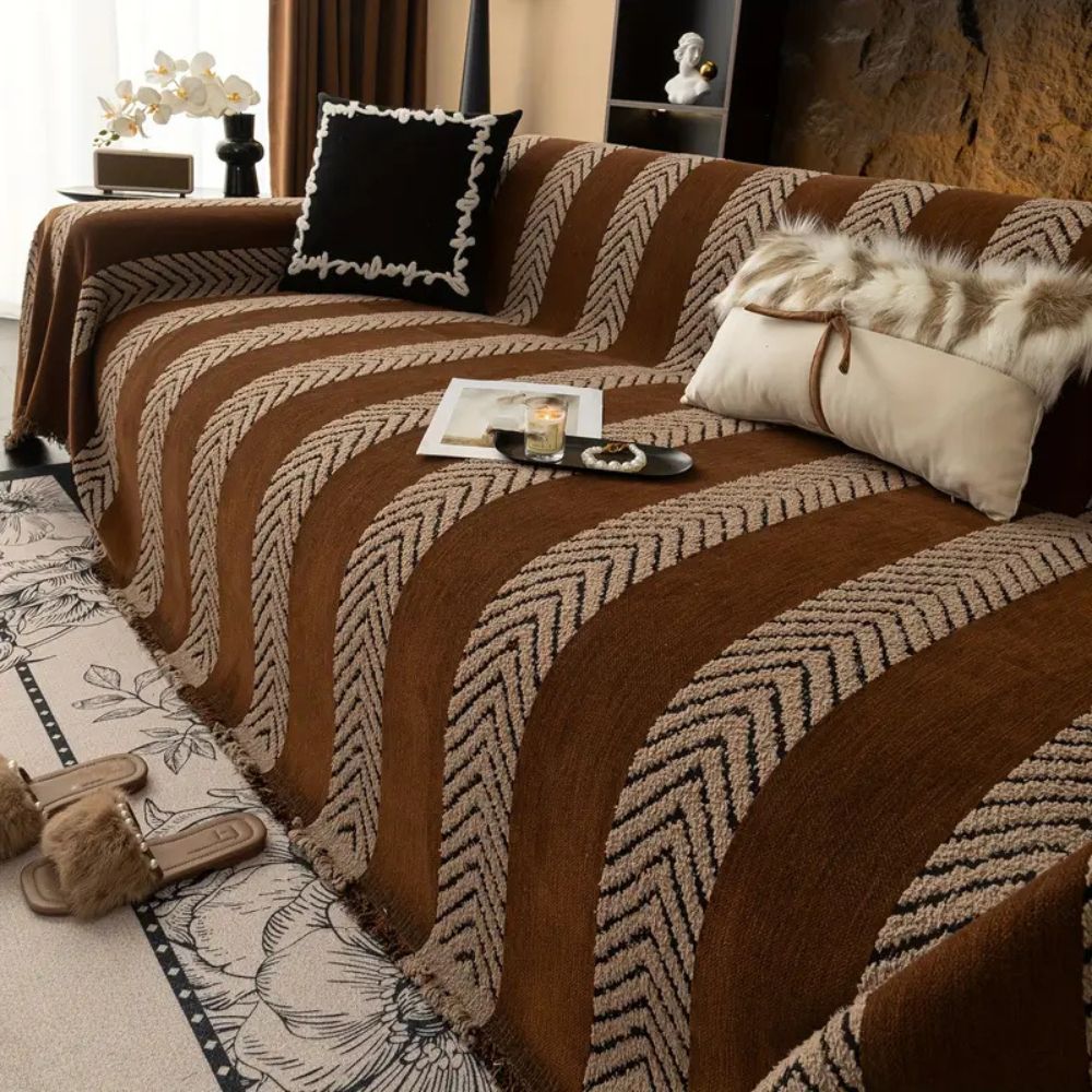 Chevron Echo Line Sofa Cover