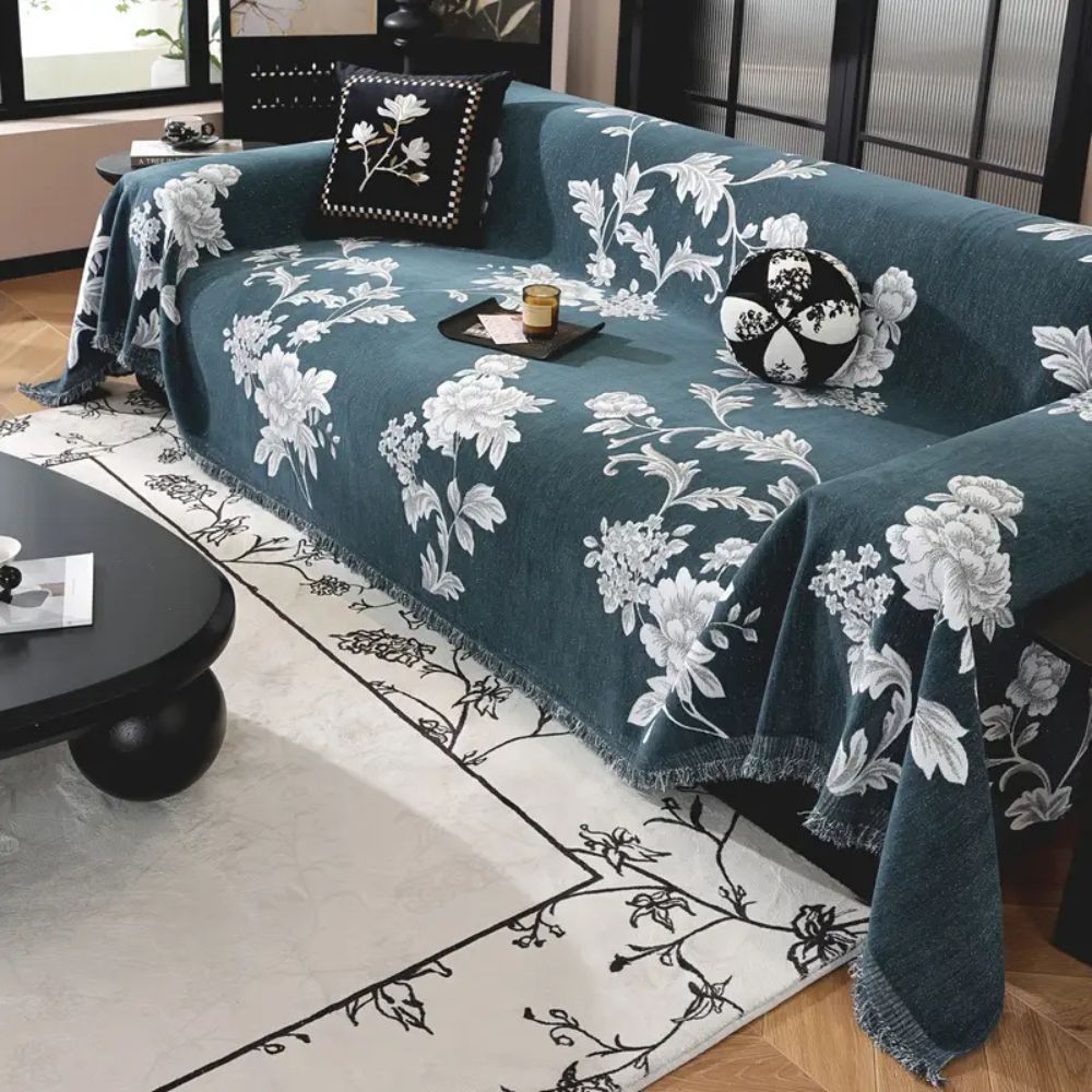 Classic Fleur Jacquard Sofa Cover