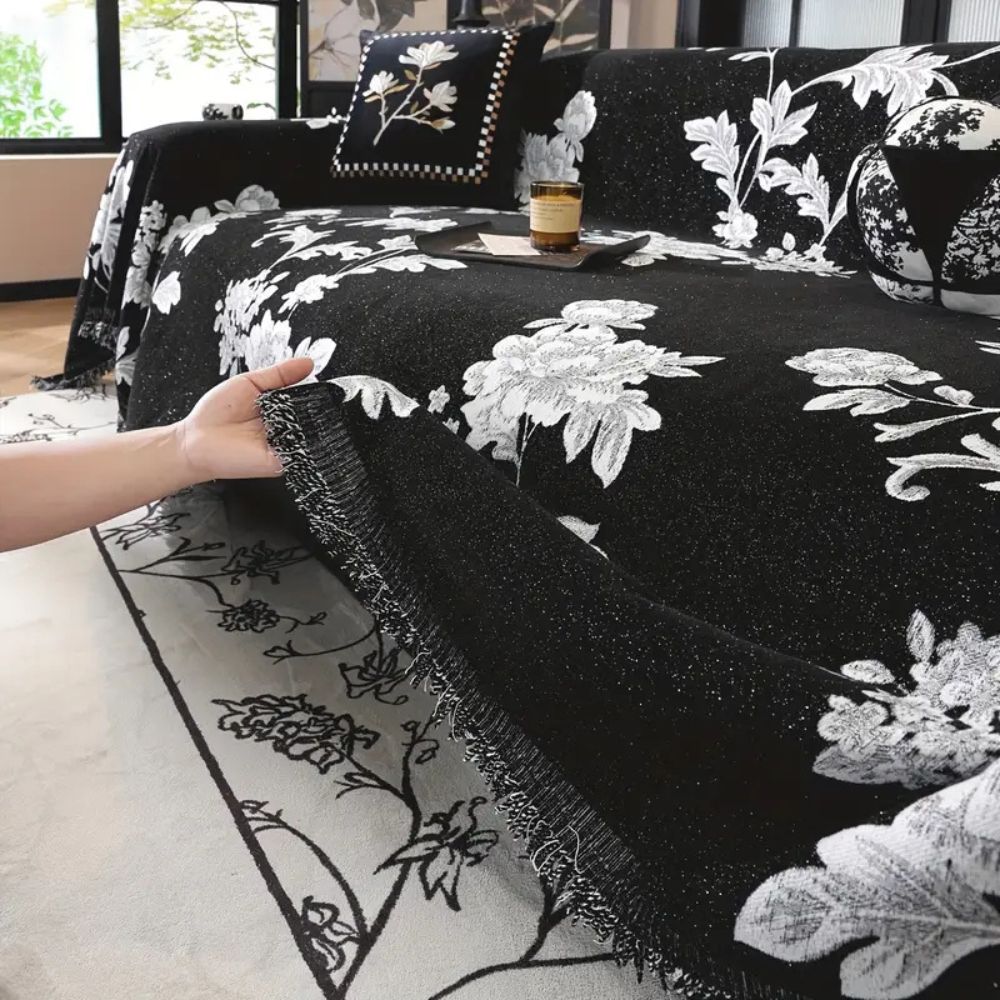 Classic Fleur Jacquard Sofa Cover