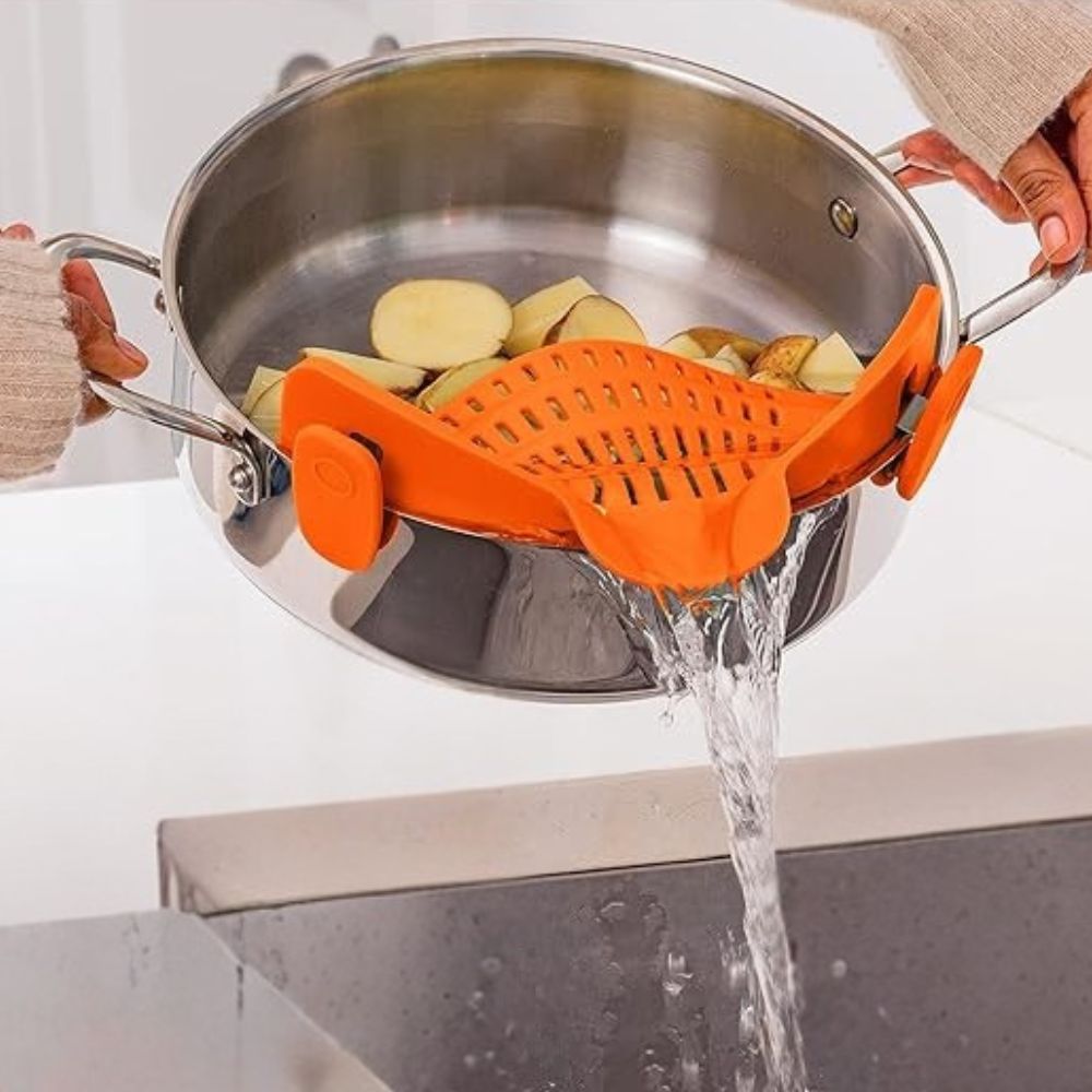 Clip-On Kitchen Strainer