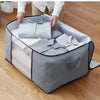 Clothes storage bag – Durable fabric – Foldable design – Space-saving organization solution – Neutral tones