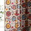 Boho Colour Wheel Bloom Tassel Curtain