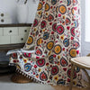 Boho Colour Wheel Bloom Tassel Curtain