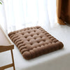 Cookie-shaped pillow – Soft fabric – Whimsical home decor – Unique gift for cookie lovers – 17.7 x 17.7 in