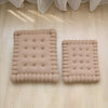 Cookie-shaped pillow – Soft fabric – Whimsical home decor – Unique gift for cookie lovers – 17.7 x 17.7 in