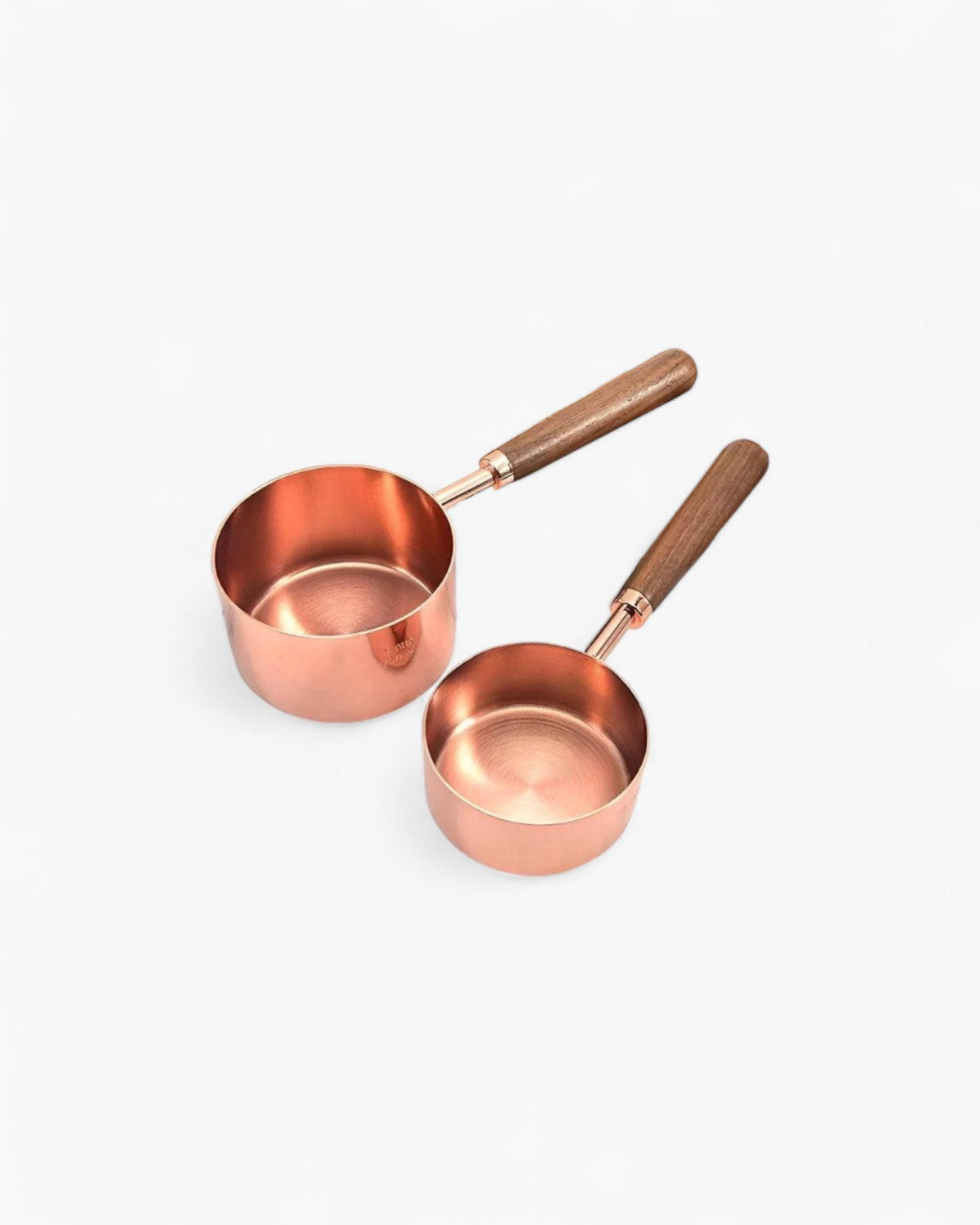 Copper Measuring Cups and Spoons – Polished Finish – Durable Kitchen Essential – Stylish Cooking Tool