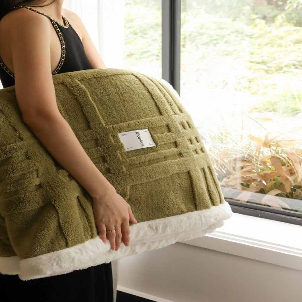 Cosmo Fluffy Winter Three-Dimensional Warm Blanket