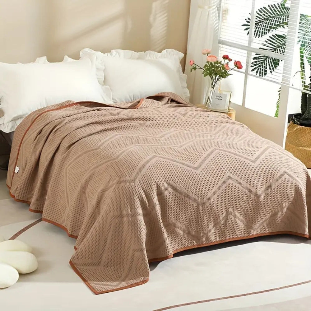Cotton Nest Waffle Summer Blanket