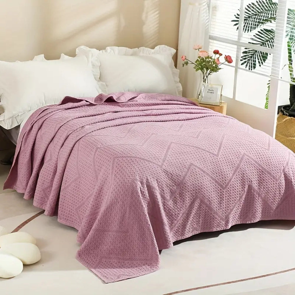 Cotton Nest Waffle Summer Blanket