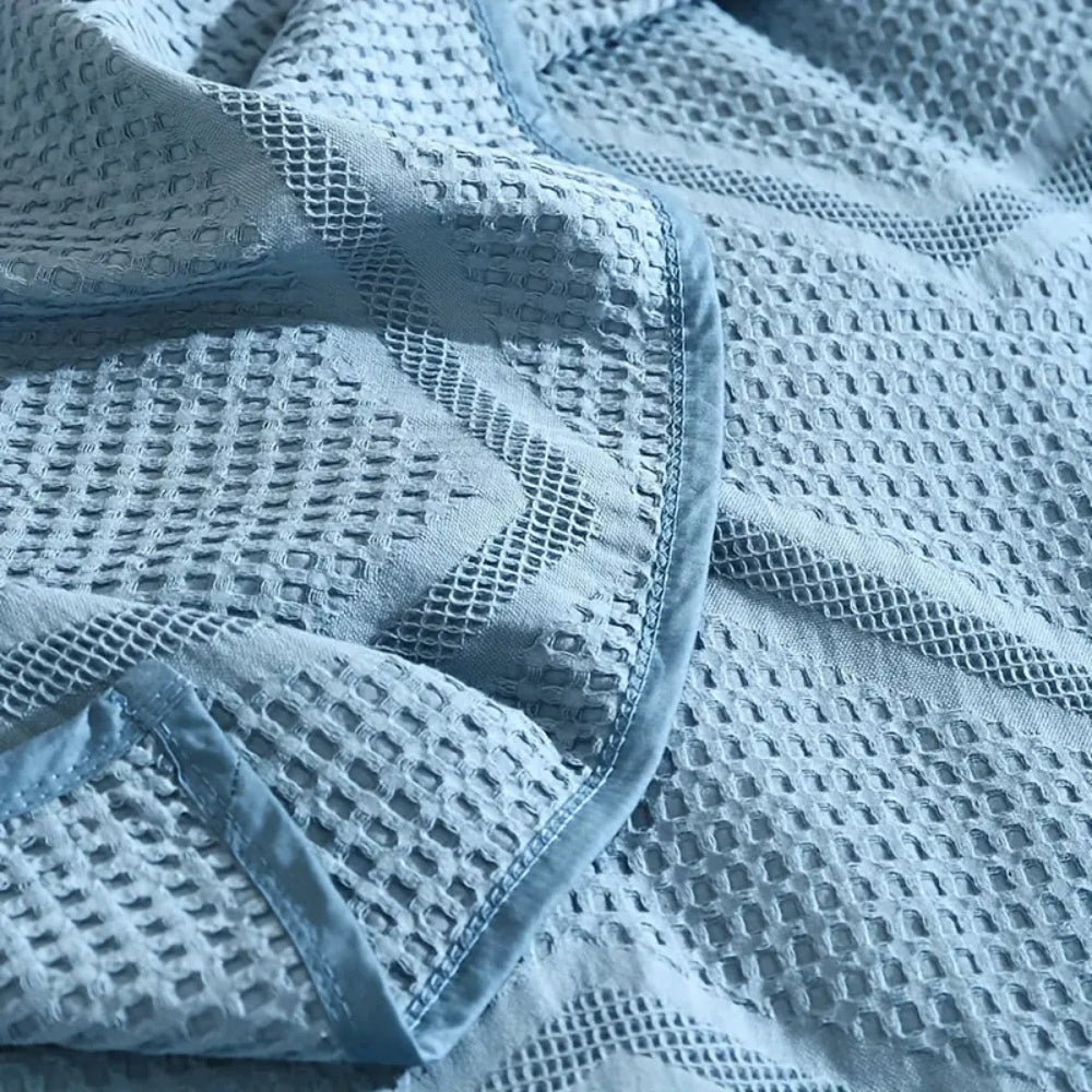 Cotton Nest Waffle Summer Blanket