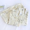 Cotton Couples Pajamas Set - Matching PJs for Couples, Breathable Short Sleeve and Shorts for Home Comfort