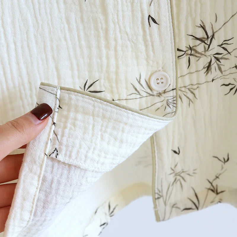 Cotton Couples Pajamas Set - Matching PJs for Couples, Breathable Short Sleeve and Shorts for Home Comfort