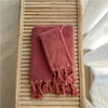 Cotton bath towel – Soft and durable – Elegant checkerboard design – Ideal for bath or spa use – 30 x 60 in
