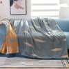 Cotton gauze comforter – Soft 5-layer design – Breathable bedding set – 79 x 91 in