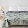 Cotton gauze quilt – Reversible Ginkgo leaf design – Lightweight and breathable