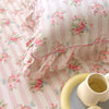 Cotton pillow cases – Floral design – Standard pillow size – Soft and breathable bedding accessory