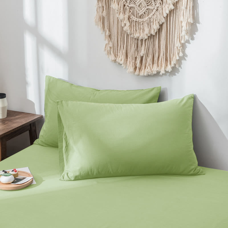 Cotton pillow cases – Soft and breathable – Standard pillow size – Set of 2 – Machine washable