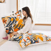 Cotton pillow cover – Soft flower print – Breathable and skin-friendly – 20.5 x 29.5 in – 2-pack