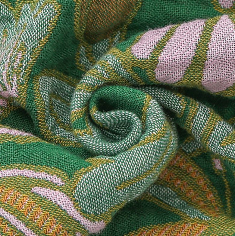 Cotton throw blanket – Floral design – Reversible – Cozy home accent